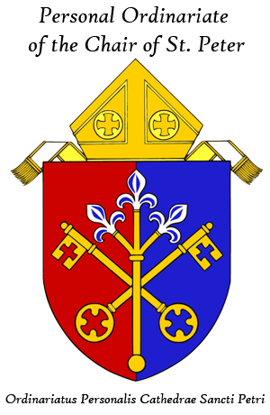 The coat of arms for the Personal Ordinariate of the Chair of St. Peter