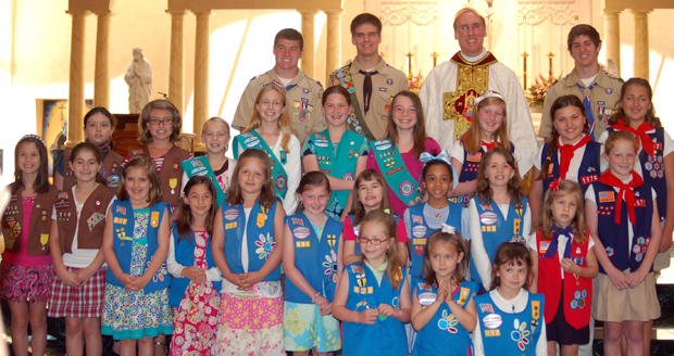 Religious Awards Presented to Scouts & AHG | Our Lady of Hope Catholic ...